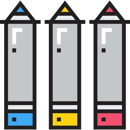 bleistifte Detailed Straight Lineal color icon