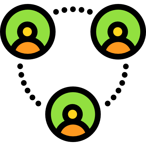 ネットワーキング Detailed Rounded Lineal color icon