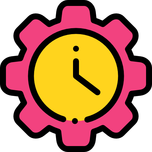 Time Detailed Rounded Lineal color icon