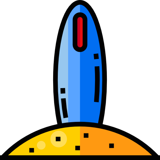 deska surfingowa Detailed Straight Lineal color ikona