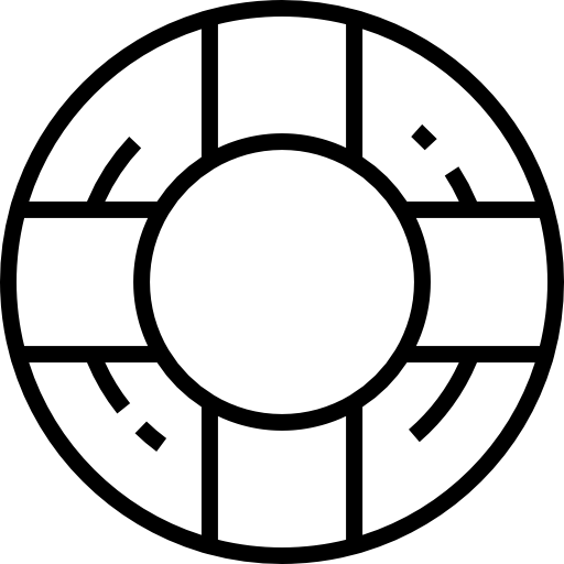 Спасательный круг Detailed Straight Lineal иконка