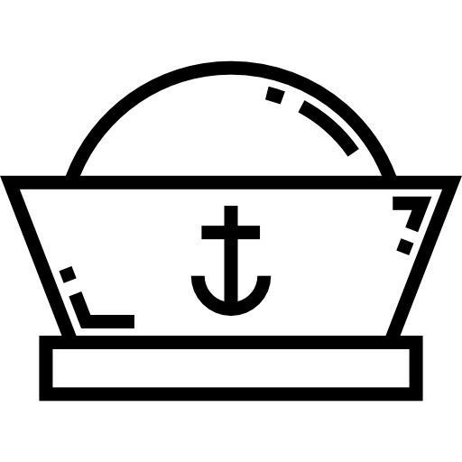 Матросская кепка Detailed Straight Lineal иконка