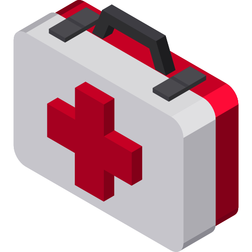 First aid kit Isometric Flat icon