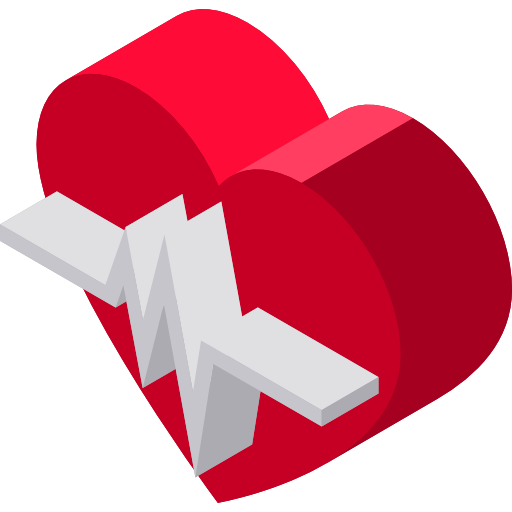 Heart Isometric Flat icon