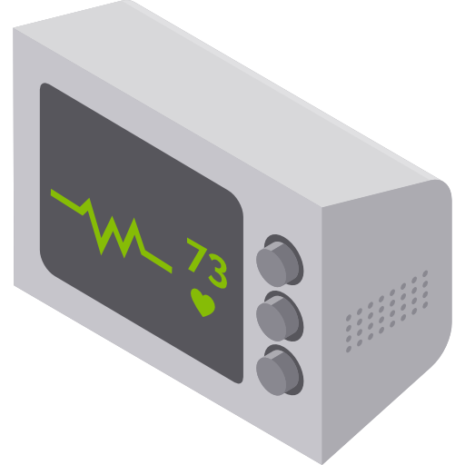 Heart rate monitor Isometric Flat icon