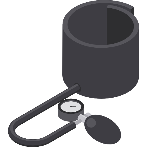 Sphygmomanometer Isometric Flat icon