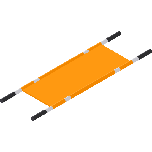 Stretcher Isometric Flat icon