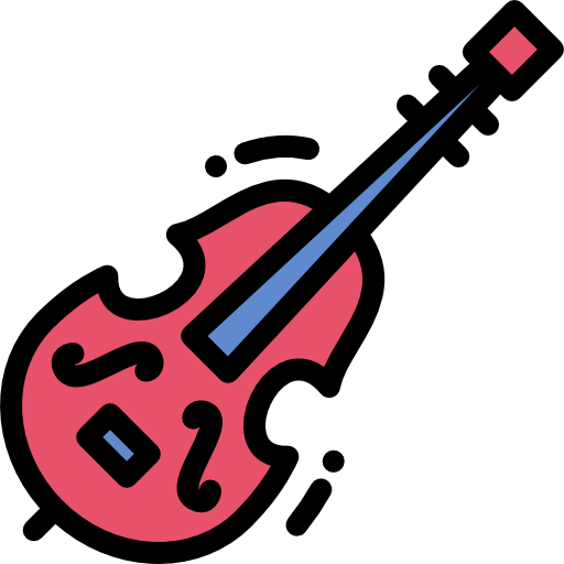 violine Detailed Rounded Lineal color icon