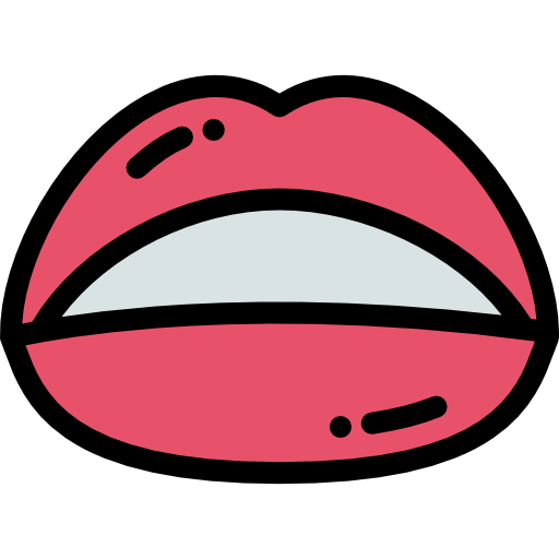 Lips Detailed Rounded Lineal color icon