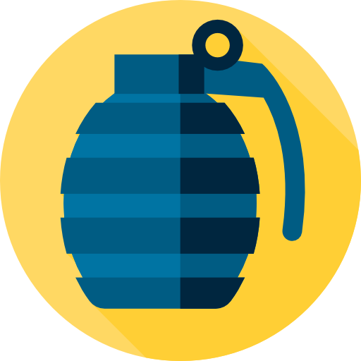 Grenade Flat Circular Flat icon