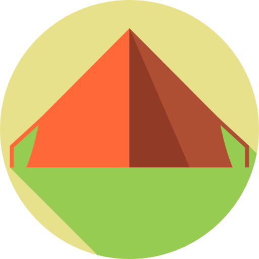 テント Flat Circular Flat icon