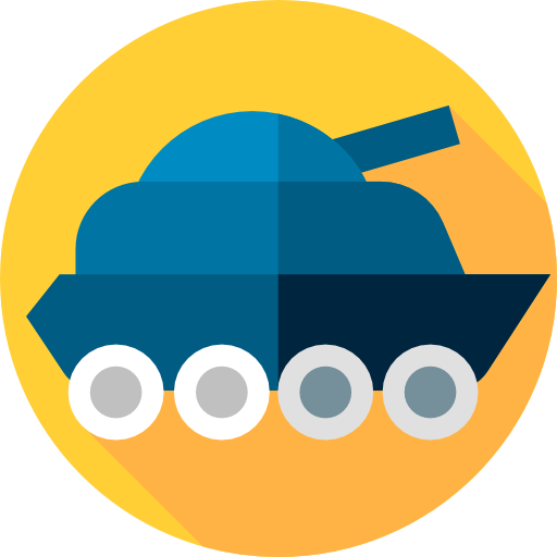 Tank Flat Circular Flat icon