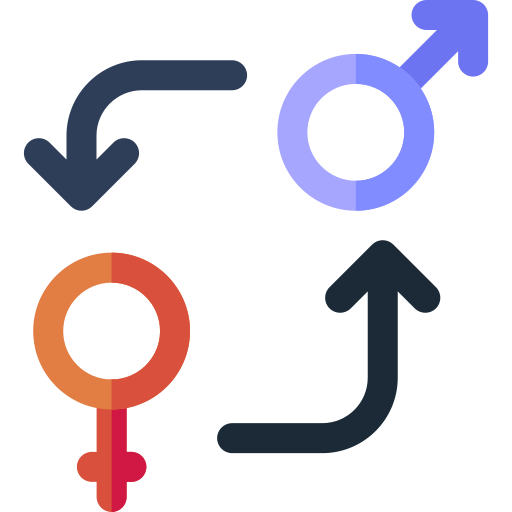 cambio de sexo Basic Rounded Flat icono