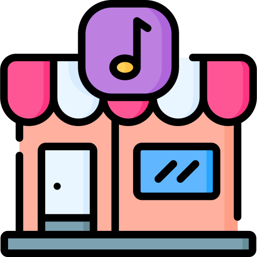 Music store Special Lineal color icon