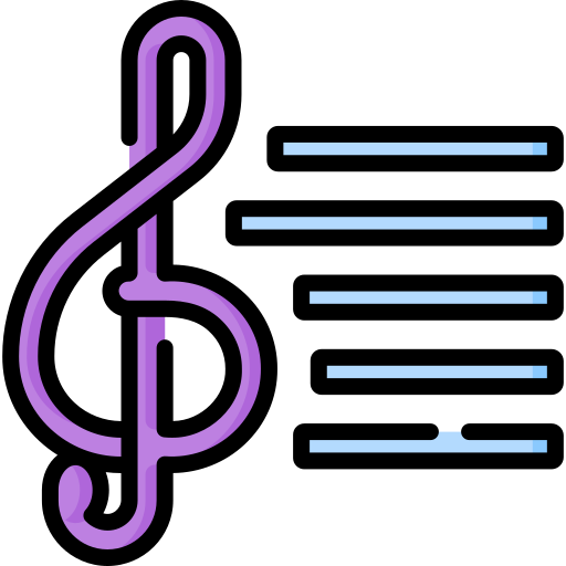 G clef Special Lineal color icon
