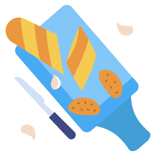 마늘 빵 Icongeek26 Flat icon