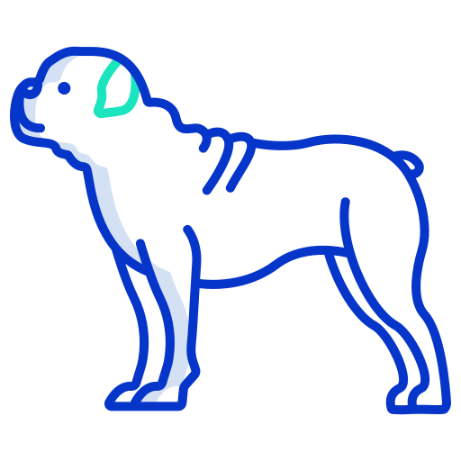 buldog Icongeek26 Outline Colour icono