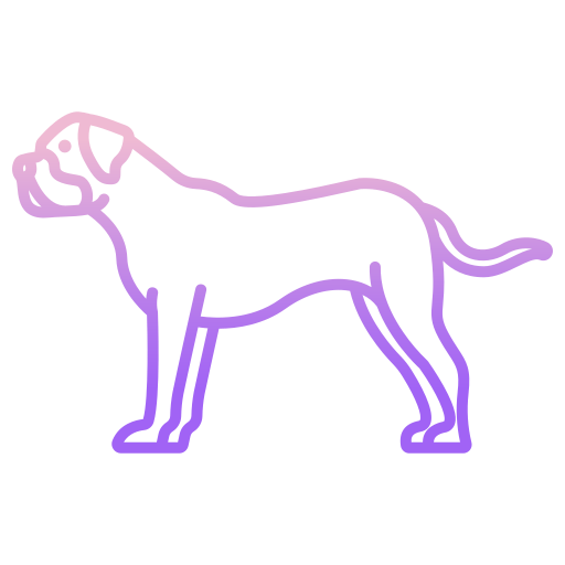 bullmastiff Icongeek26 Outline Gradient icono