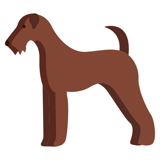airedale terrier Icongeek26 Flat icon