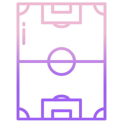 campo da calcio Icongeek26 Outline Gradient icona