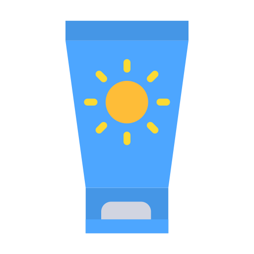 Sunscreen Good Ware Flat icon