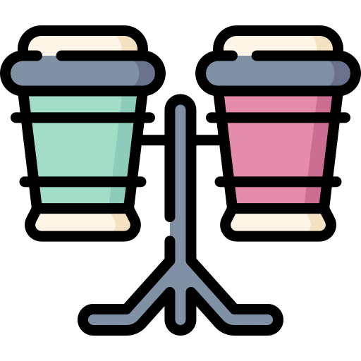 bongos Kawaii Lineal color icon