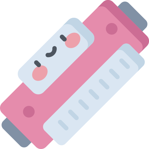 mundharmonika Kawaii Flat icon