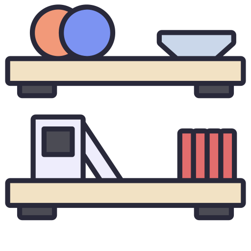 estantería Generic Outline Color icono