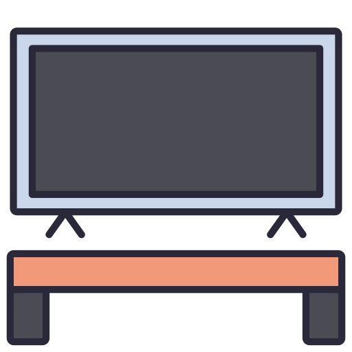 televisor Generic Outline Color icono
