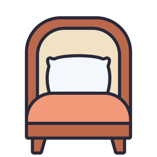 cama Generic Outline Color icono