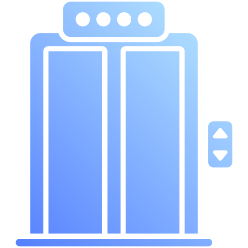 ascensor Generic Flat Gradient icono