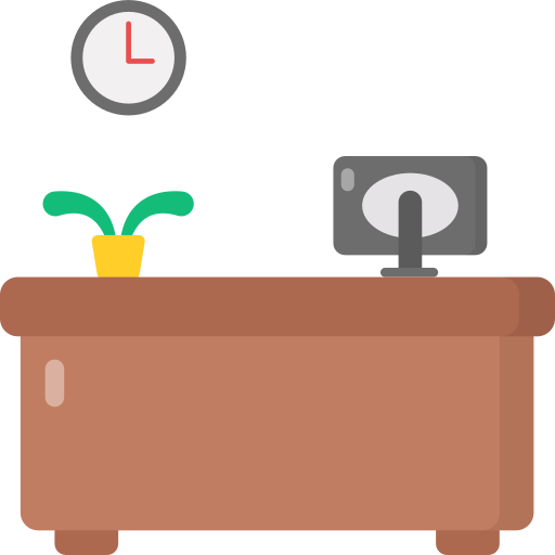 Reception desk Generic Flat icon