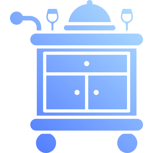 Food trolley Generic Flat Gradient icon