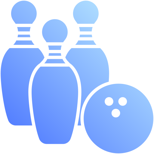 bowling Generic Flat Gradient icoon