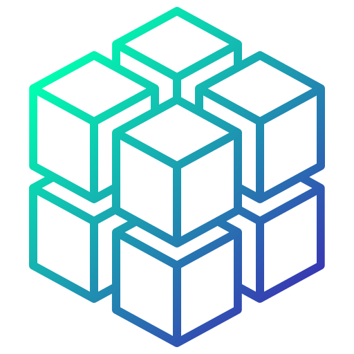 cubo 3d Generic Gradient icono