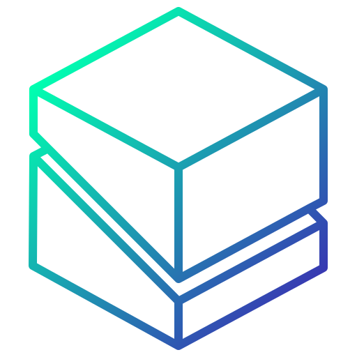 cubo 3d Generic Gradient icona