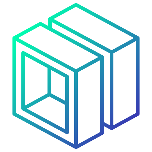 큐브 3d Generic Gradient icon