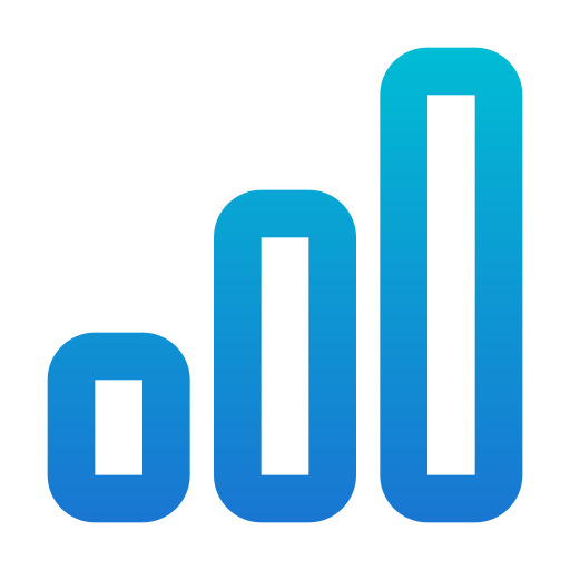 staafdiagram Generic Gradient icoon