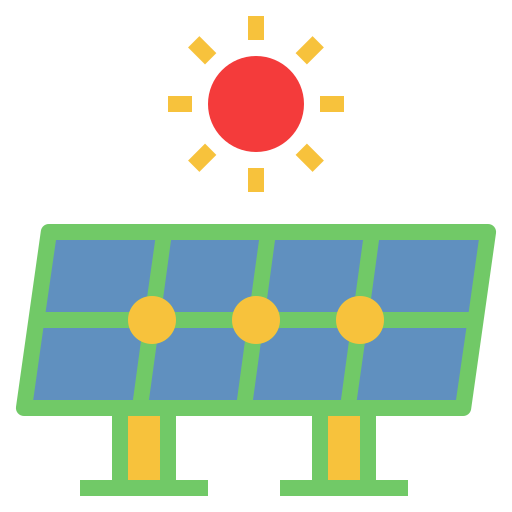 painel solar Generic Flat Ícone