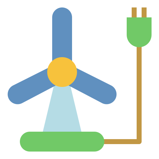 energia wiatrowa Generic Flat ikona