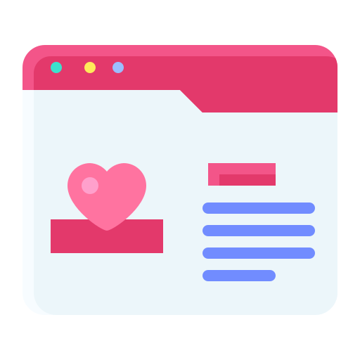 온라인 데이트 Generic Flat icon