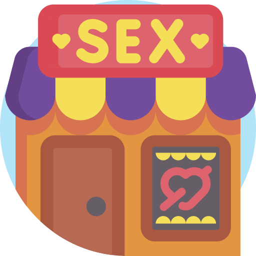 sex shop Detailed Flat Circular Flat ikona