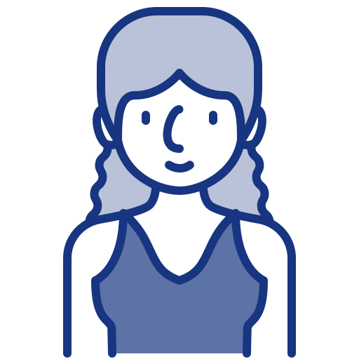 femme Generic Blue Icône