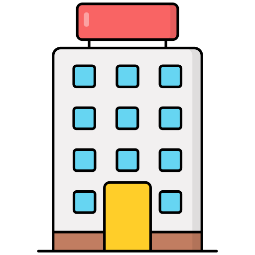 호텔 Generic Outline Color icon