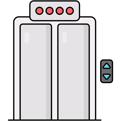 ascenseur Generic Outline Color Icône