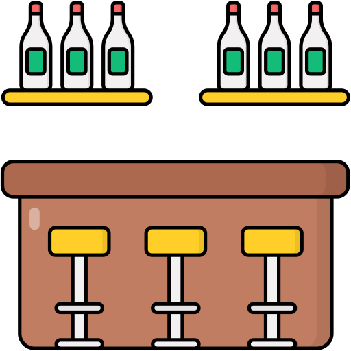comptoir de bar Generic Outline Color Icône