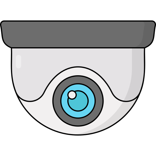 cámara de seguridad Generic Outline Color icono