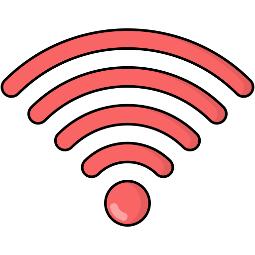 signal wifi Generic Outline Color Icône