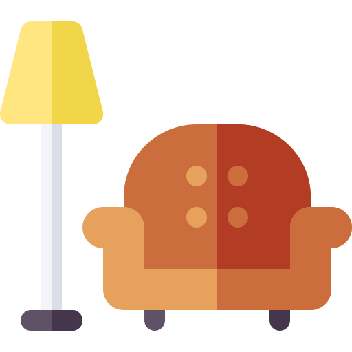 sofa Basic Rounded Flat ikona
