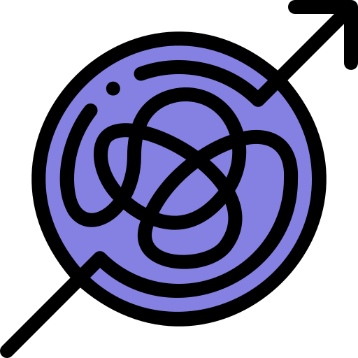 chaos Detailed Rounded Lineal color icon